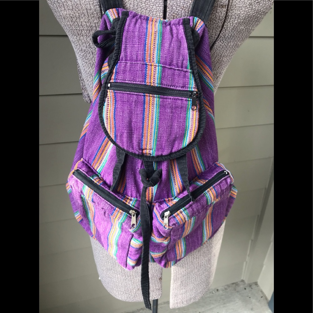 Purple Cloth backpack